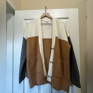 NWT Madewell Color Block Cardigan